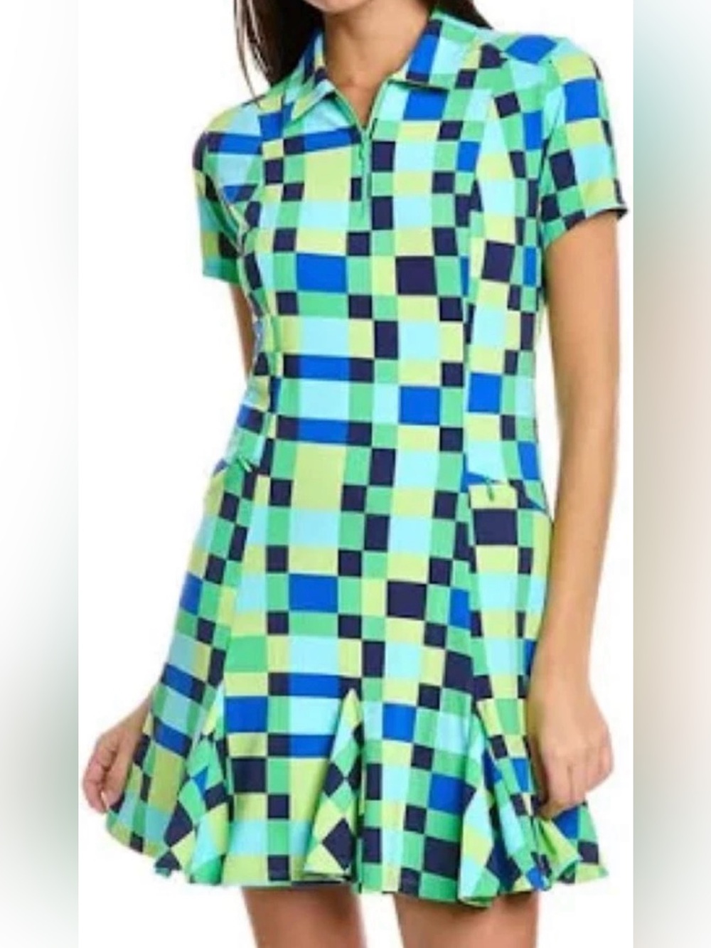 Like new IBKUL annalise godet geo golf tennis Dress